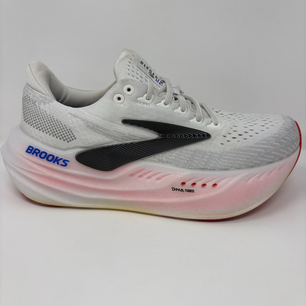 Brooks Glycerin Max Womens Size 10.5 White Pink Running Shoes (1204361B118)